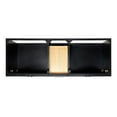 thumbnail image 6 of Ariel Hamlet 60 In. Double Oval Sink Bathroom Vanity With Carrara White Quartz Countertop 1.5 Edge In Black, 6 of 11
