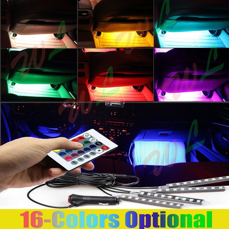 1 Unidad - Luces Interiores Coche Coloridas, Accesorios Coche