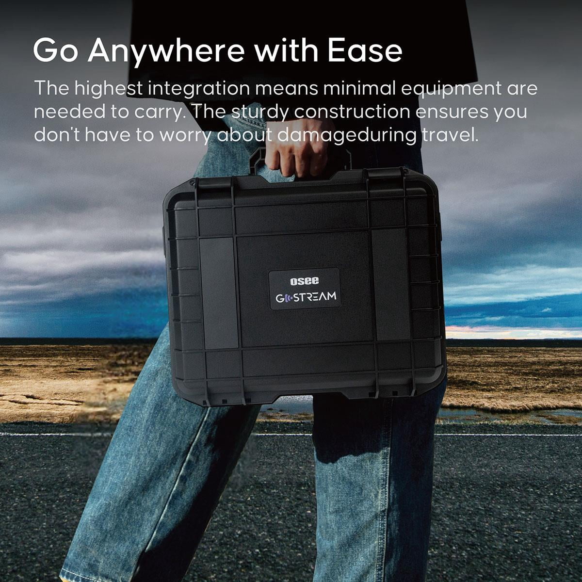 Osee GoStream Duet All-In-One Live Stream Video Mixer Switcher Kit with 14" Monitor and Case