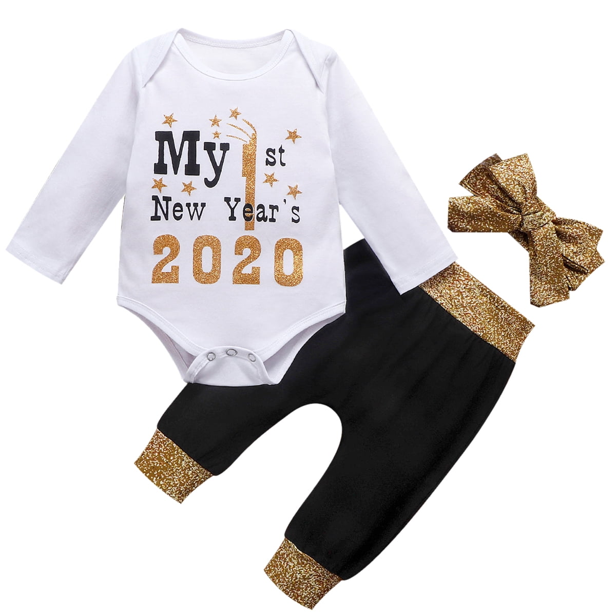 baby boy first new years outfit