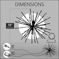 thumbnail image 3 of Wintergreen Lighting Starburst Lighted Branches, 18", Silver with 160 Cool White LED Twinkle Lights, Fully Shapeable, Plug-In, 3 of 5