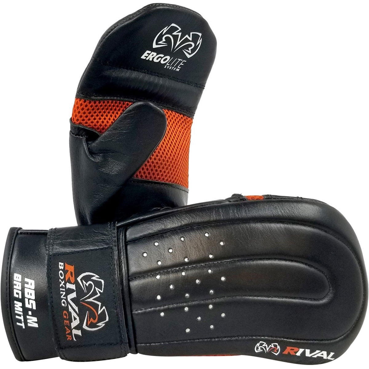 Rival Boxing RB5 Cowhide Leather Punching Bag Mitts XL Black