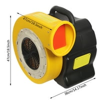 3400RPM Blower Fan 2 HP Air Pump For Commercial Inflatable Bounce House 115V
