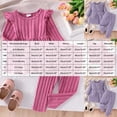 thumbnail image 4 of Linfrsh Toddler Girls Little Girls Fall Clothes Toddler Outfit Girl Sweatshirt Pants Winter Outfit Toddler Girl Outfit for 1t 2t 3t 4t 5t 6t(Hot Pink,12-18 Months), 4 of 9