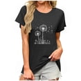 thumbnail image 2 of POROPL Sunflower Shirts for Women Cotton Womens Graphic T Shirts Short Sleeve Tee Tops, 2 of 6