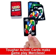 Mattel UNO Show Em No Mercy Brutal, Ruthless, Unapologetic, Card Game