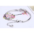 thumbnail image 2 of Pulsera de cristal con forma de zapato (platino auténtico y azul marino), pulsera de joyería para mujer, regalo de cumpleaños, Navidad, San Valentín, regalo del Día de la Madre, 2 of 3