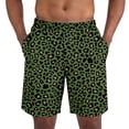 thumbnail image 2 of BRANROY Men's Leopard Print Athletic Shorts - Lightweight Breathable Elastic Waist Casual Shorts for Men,Gym Shorts for Beach and Running,Army Green,L, 2 of 4