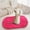 Z-Hot Pink, variant on Clearance! Denhf Fluffy Oval Rug, Absorbent Non-slip Bath Mat, Ultra Soft Plush Rug for Living Room, Bathroom, Bedroom, Bedside and Entrance, Machine Washable Rug, 23.6x15.8 Inch, White