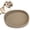 1 Pcs - (Brown), variant on Silicone Dog Food Plate Shallow Dog Bowl Flat Cat Dish Small Puppy Plates for Small Dogs and Cats Whisker Fatigue Pet Feeding Bowls for Dry and Wet Food (Light Brown)