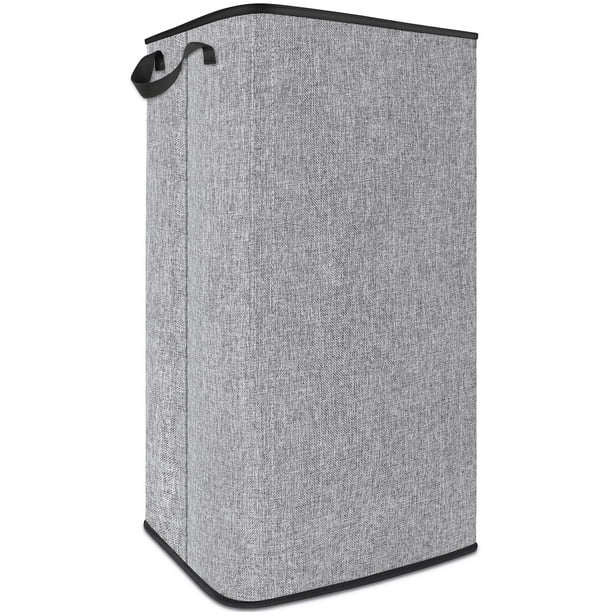 Cesto de ropa SNIGJAT extra grande de 100 litros con asas resistentes, color gris