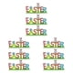 thumbnail image 2 of 2 juegos de adornos de decoraciones de Pascua Wosthever Banner pollo Multicolor, 2 of 6