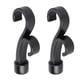 thumbnail image 1 of 2 piezas de accesorios para cortinas con doble gancho, varilla romana decorativa (3/4 pulgadas, negro), 1 of 5