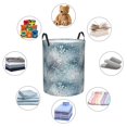 thumbnail image 4 of Balery enchanted winter snowflake holly Cesta de ropa redonda con asas, impermeable, independiente, para ropa, juguetes, dormitorio y familia-Small, 4 of 6