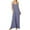 Blue Gray, variant on Women Summer Sleeveless Strap Sling Long Maxi Dress Boho V Neck Kaftan Sundress