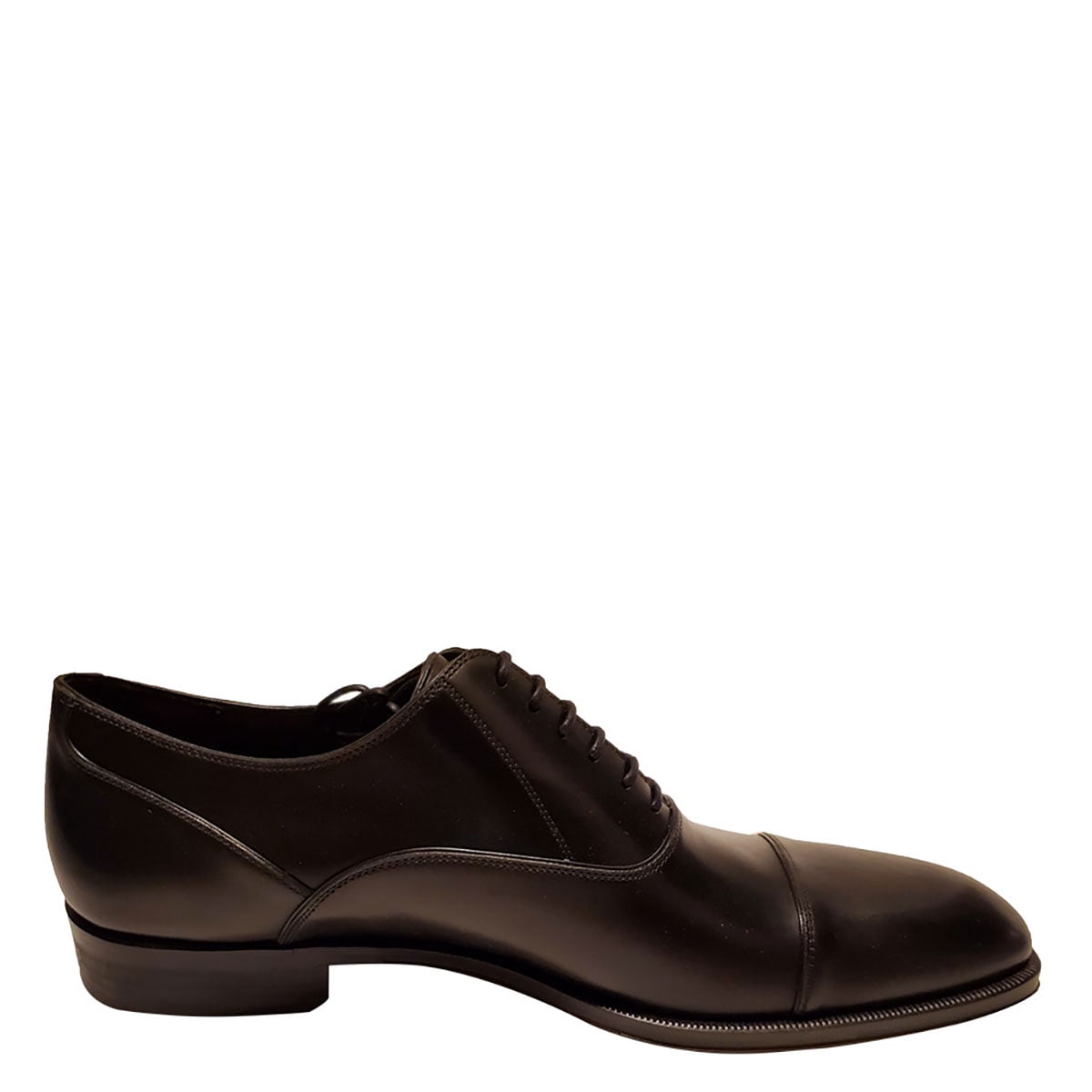 Massimo Emporio Mens Augustine Leather Black Oxfords 10 M 