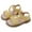 Yellow, variant on HUANBAI Girls Fashion Sandals With Bow Design Adjustable Straps For Toddler Kids Casual Outdoor Spring Summer Fall 2-2.5 Years