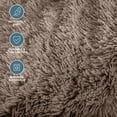 thumbnail image 5 of Bare Home Shaggy Blanket - 50" x 60" - Ultra Soft Fleece - Throw, Taupe, 5 of 7