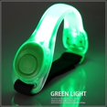 thumbnail image 4 of Brazalete con luz LED premium de 4 piezas, correa de cinturón para correr de silicona ajustable y reflectante/resistente al agua que brilla en la oscuridad (verde), 4 of 4
