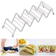 thumbnail image 4 of Taco Holders Stainless Steel, Kitchen Supply High Temperature  Taco Tray  For Home Kitchens And Restaurants 1/2 Grid,2/3 Grid,3/4 Grid,4/5 Grid, 4 of 8