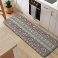 thumbnail image 5 of Boho Blue Ethnic Pattern with Star Motifs Kitchen Rug Mat,Kitchen Runner Rugs Non Skid Washable,Decorative Kitchen Floor Mats for Kitchen,Sink,Laundry,17"x47.2", 5 of 7