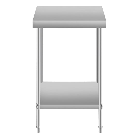 24''*24 Commercial Work Table for Restaurant and Home Stainless Steel Kitchen Prep Table with Under Shelf