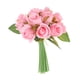 thumbnail image 1 of Artificial 12 Rama 25 Cm Flor Decoración Para Boda Floral Ramo De En Maceta De Centro De Escritorio Rosado, 1 of 9