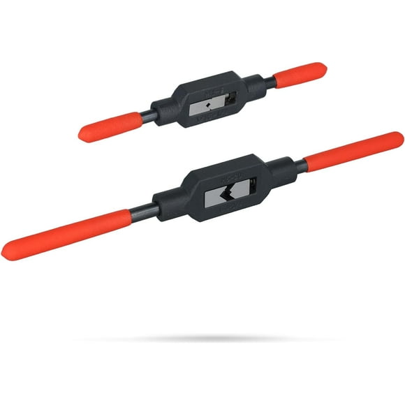 LAICAIW 2pcs Adjustable Tap Wrench Handle, Tap Handle Tool Ratchet Tap Handle Tapping Wrench Tool Hand Tap Holder for Tap Reamer Tapping Handle Tool (1/4"-3/4", 1/16"-1/4")
