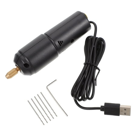 

1 Set Mini Hand Electric Drill Small Pearl Aeromodelling Epoxy USB Hole Puncher