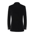 thumbnail image 5 of Traje negro para hombre, cantante, presentador de espectáculos en escena, vestido de prueba de arte, chaqueta de traje de moda de corte entallado, 5 of 5