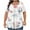 Y082#White, variant on Ichuanyi Plus Size Tops for Women Pleated Summer Top Trendy Short Sleeve Shirts Casual Gradient Print Tee Crew Neck Blouses