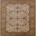 thumbnail image 1 of Ahgly Company Indoor Square Mid-Century Modern Light Copper Gold Oriental Area Rugs, 7' Square, 1 of 6