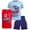 Blue/Red/Navy Race Car, variant on Boys Active Shorts Set Boys Graphic Tee Tank Tops and Basketball Shorts Outfit Set