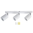 thumbnail image 3 of Portalámparas GU10, base de luz de techo tipo tira de 3 cabezales, soporte de luz giratorio de 330 ° para dormitorio, cocina, 85-265V, 3 of 8