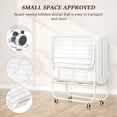 thumbnail image 3 of Homieasy 38" Rollaway Bed with Memory Foam Mattress, Twin Size, Metal Frame, Foldable, 75x38", White, 3 of 8