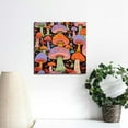 thumbnail image 4 of Chilfamy Mushrooms Spiral Design Andy Warhol Canvas Print Wall Art 16x16in, 4 of 6
