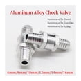 thumbnail image 2 of 1pcs One Way 6/8/10/12/14/16mm Valves Aluminium Alloy Fuel Non Return Check Valve One Way Fit Carburettor ,Excellent Performance, 2 of 3