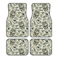thumbnail image 1 of Fotbe Skull with Cash Juego de 4 Tapetes para Auto con Estampado – Alfombrillas de Goma Reforzada, Diseño Antideslizante, Protección para Todo el Año – Vehículos, Autos, Camionetas y SUVs, 1 of 7