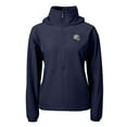 thumbnail image 2 of Women's Cutter & Buck Navy Los Angeles Chargers  Charter Eco Recycled Half-Zip Hooded Anorak Jacket, 2 of 3