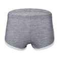 thumbnail image 2 of Mens Shorts 5 Inch Sheer Casual Quick Dry Shorts Breathable See Through Lightweight Relaxed Summer Shorts Grey M, 2 of 4