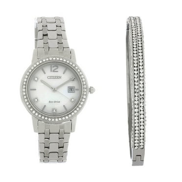 Citizen Eco-Drive Ladies Silhouette Stainless Steel Crystal Watch FE1180-65D