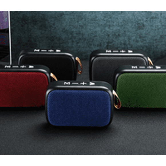 Bluetooth 4.2 Speaker Outdoor Wireless Sound Box Handsfree Call Rechargeable Speaker Plastic Sound Box, Green