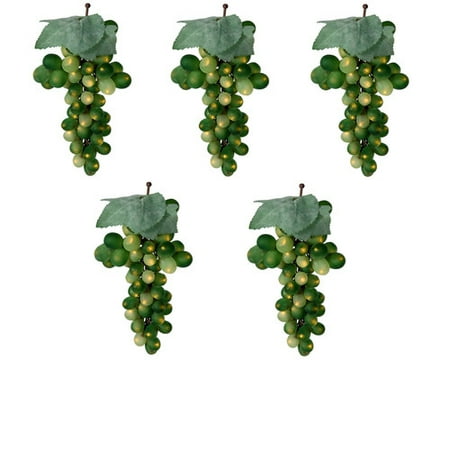 Wine Lovers Green Grape Christmas Light Set - 5 Clusters 100 Lights