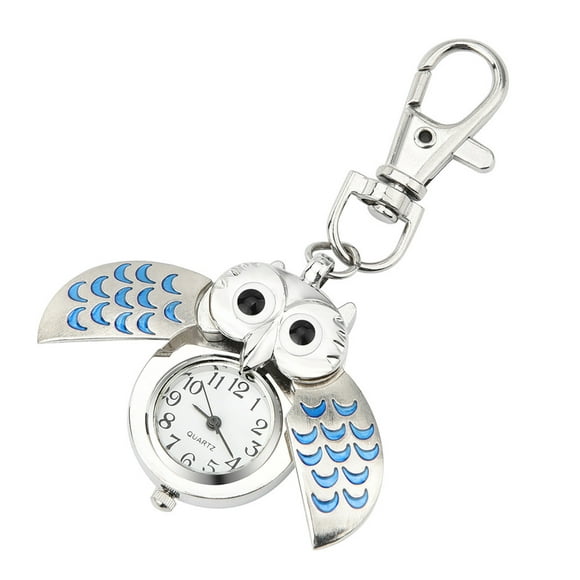 XZNGL Pocket Watch Chain Fashion Gorgeous Owl Watch Clip Pocket Keychain