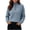 4-Gray, variant on Womens Mock Neck Sweaters Solid Ribble Henley Cable Knit Pullover Fall Loose Long Sleeve Tops Fall Winter Clothes