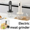 thumbnail image 2 of Electric Meat Grinder Small Food Chopper Processor Multi-function Cooker Charging Por USB Food And Processor, 2 of 8