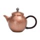 thumbnail image 5 of Tetera de cobre para té, mango antiescaldado de 350ml, hervidor de agua caliente, tetera Kungfu para Hotel, casa de té, Picnic, hogar al aire libre, 5 of 8
