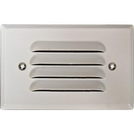 

Recessed Louvered Down Brick Step & Wall Light White