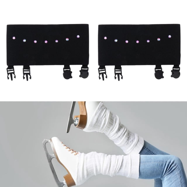 Fundas para botas de skate, fundas protectoras para el cuerpo de skate, protectores para patines, fundas para patines de hielo, elásticas para Negro Talla S