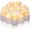 White-NEW, variant on Homemory 12Pack Timer Flameless LED Votive Candles, Long Lasting Battery Operated Tea Light with Timers for Wedding, Table Decorations (Warm White)